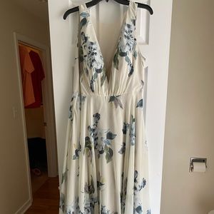 Floral bridesmaid dress